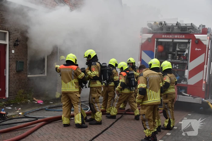 Woningbrand met grote rookontwikkeling