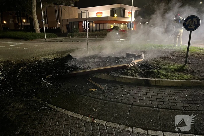 Opnieuw ongeregeldheden bij rotonde