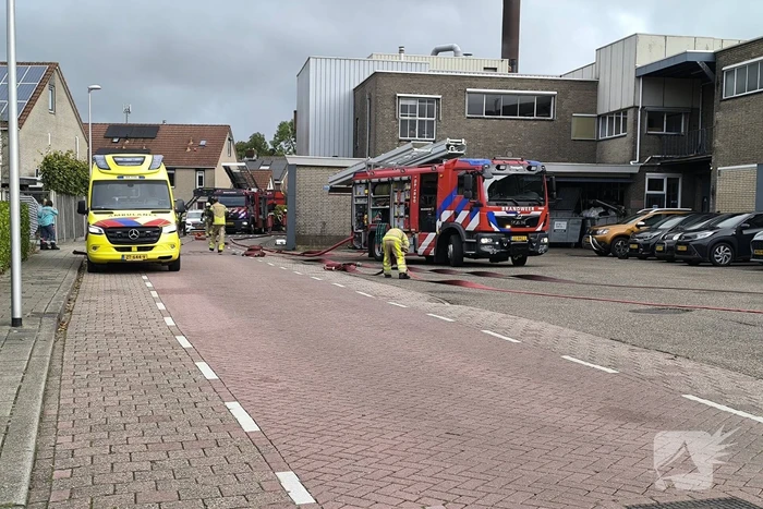 Industriebrand leidt tot grootschalige inzet