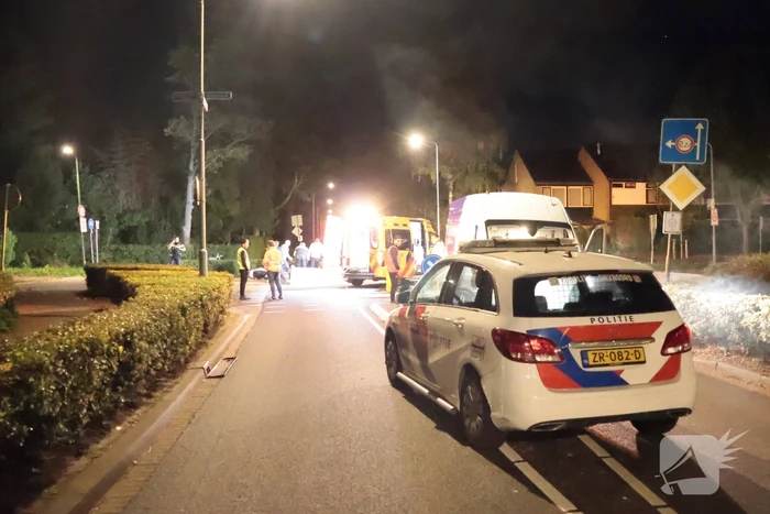 Ongeval tussen bestelbus en scooter met gewonden