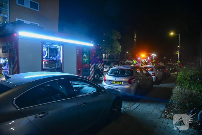 Flinke brand in kelderruimte portiekflat