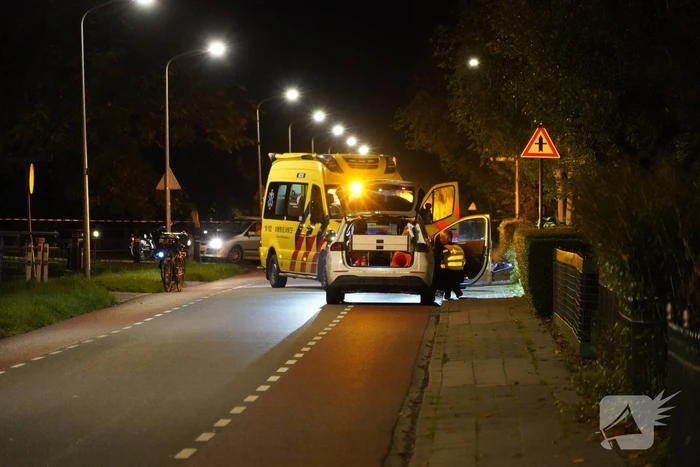 Fietser aangereden door politieauto