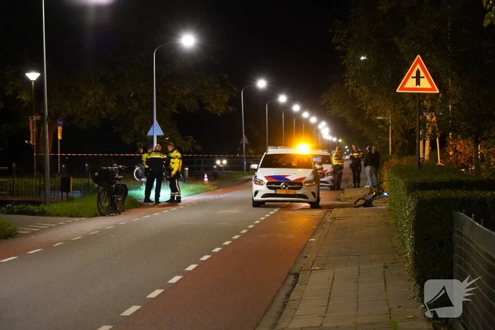 Fietser aangereden door politieauto
