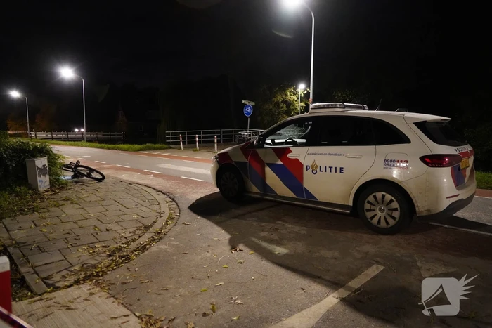 Fietser aangereden door politieauto
