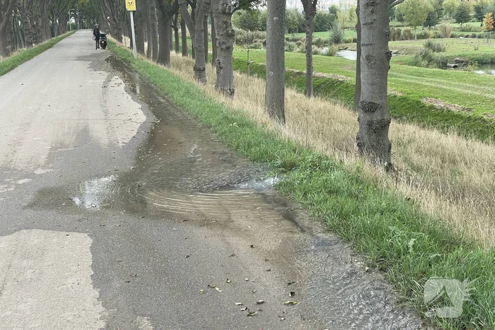 Waterlekkage langs dijk