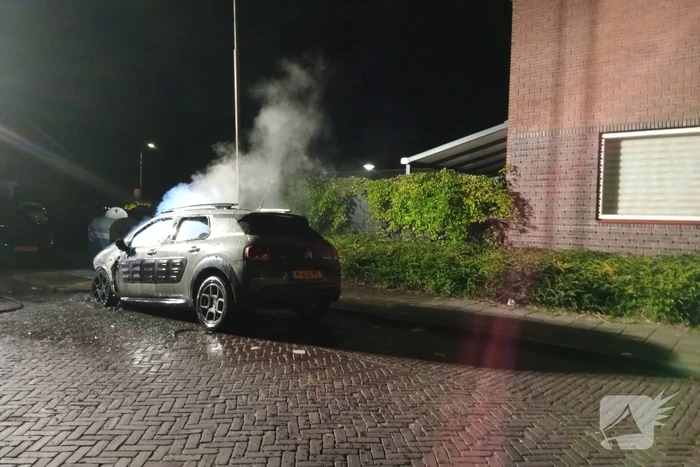 Brand verwoest auto