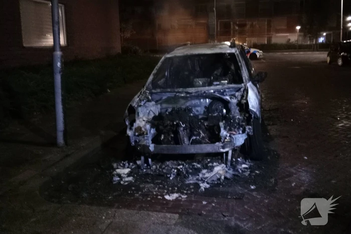 Brand verwoest auto