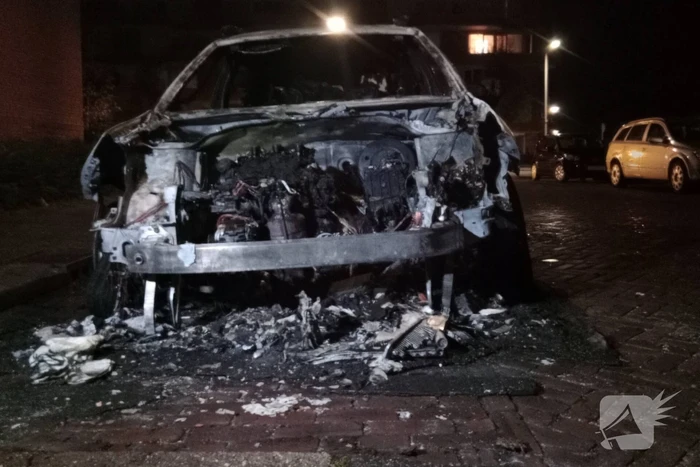 Brand verwoest auto