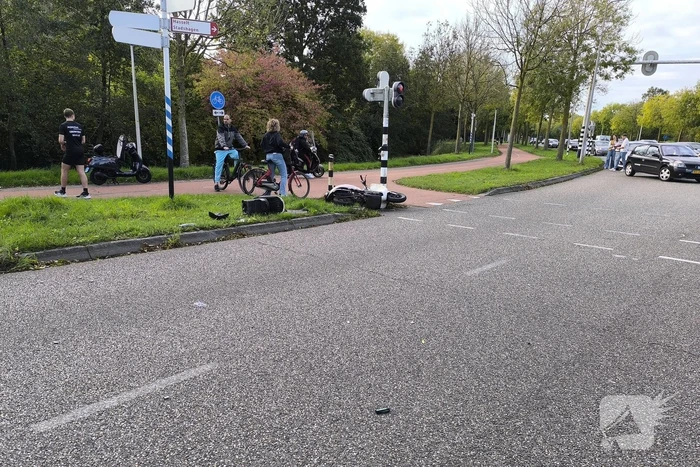 Scooterrijder gewond bij ongeval