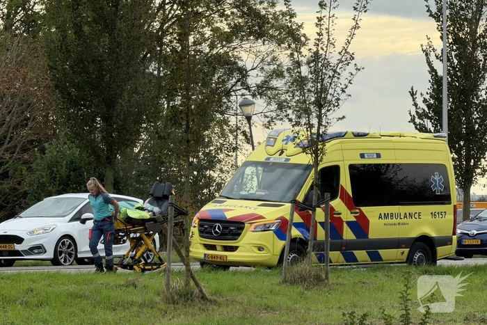Kettingbotsing met drie auto's