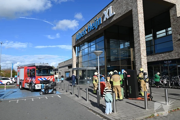 Brand in winkel door elektrisch apparaat