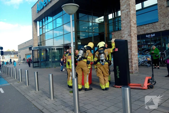 Brand in winkel door elektrisch apparaat