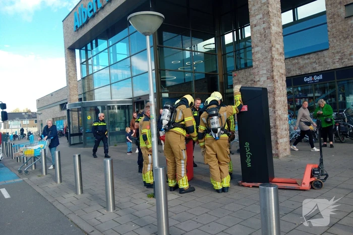 Brand in winkel door elektrisch apparaat
