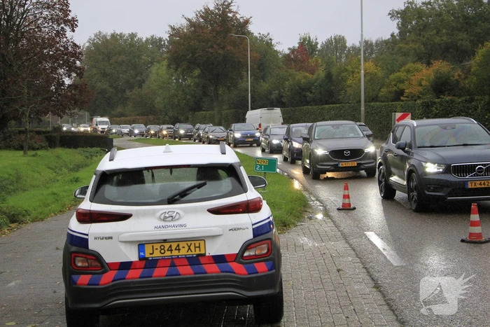 Verkeershinder door kop-staartaanrijding