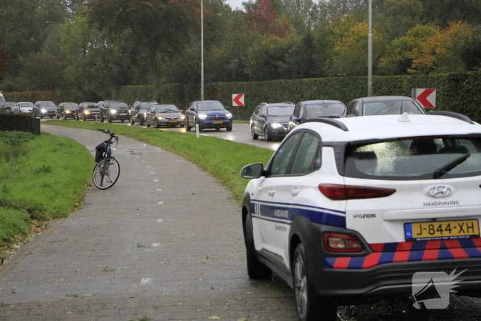 Verkeershinder door kop-staartaanrijding
