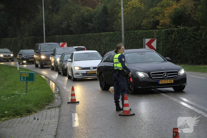 Verkeershinder door kop-staartaanrijding