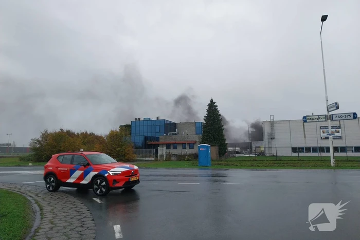 Grootschalige inzet bij industriebrand