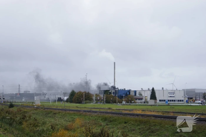 Grootschalige inzet bij industriebrand