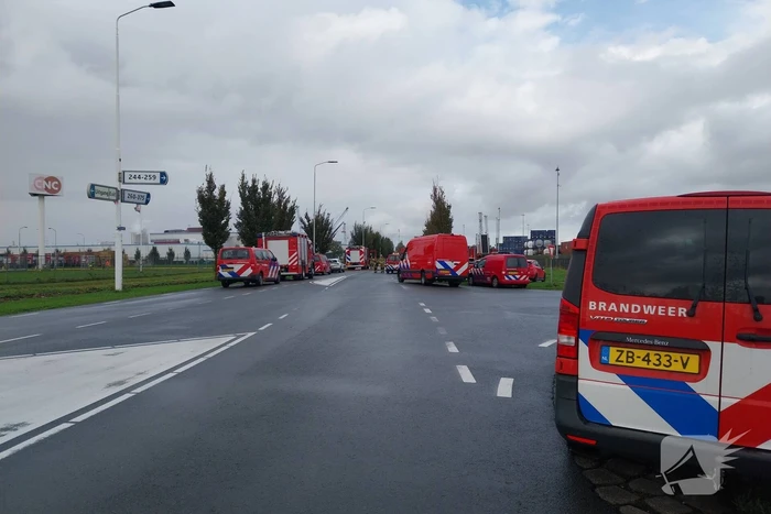 Grootschalige inzet bij industriebrand