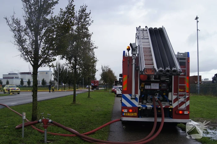 Grootschalige inzet bij industriebrand