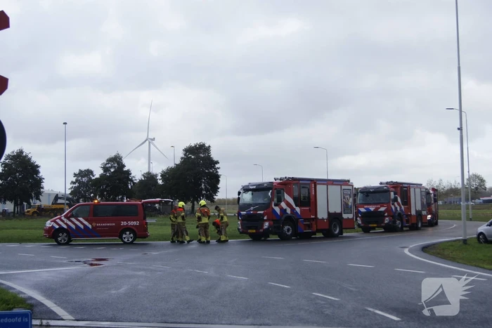 Grootschalige inzet bij industriebrand