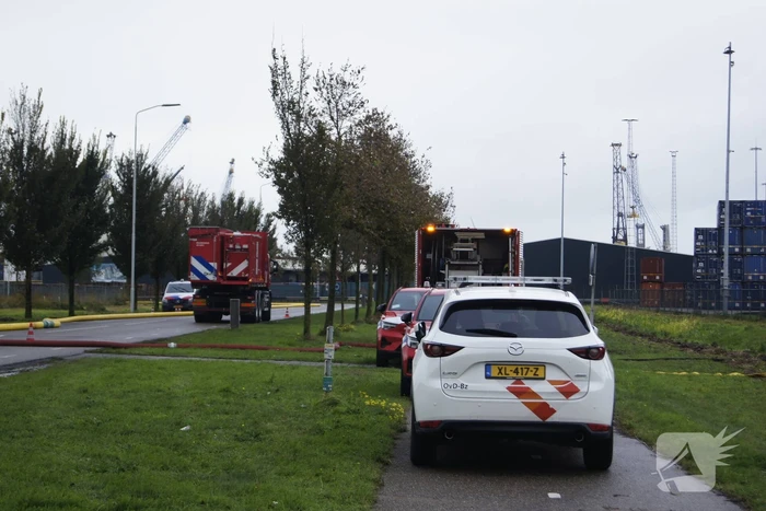 Grootschalige inzet bij industriebrand
