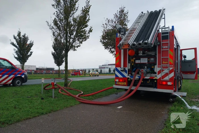 Grootschalige inzet bij industriebrand