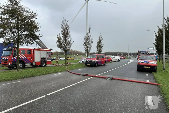Grootschalige inzet bij industriebrand