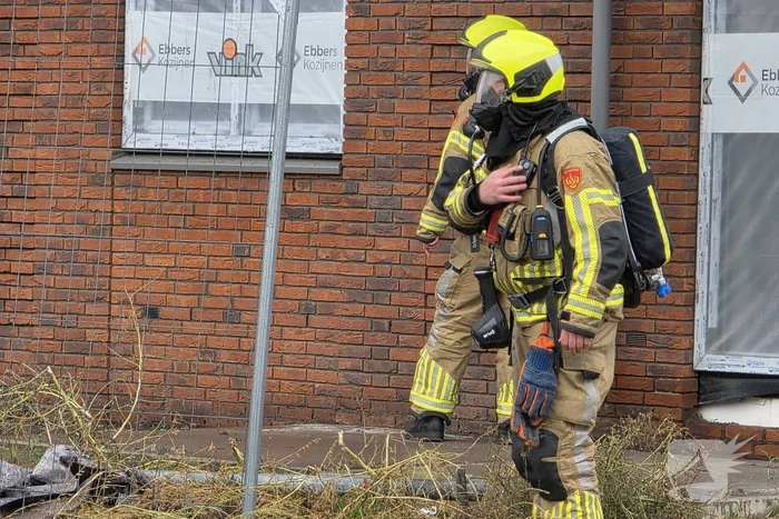 Gaslekkage op bouwterrein ontdekt