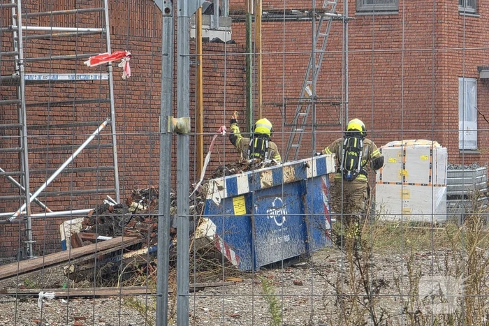 Gaslekkage op bouwterrein ontdekt