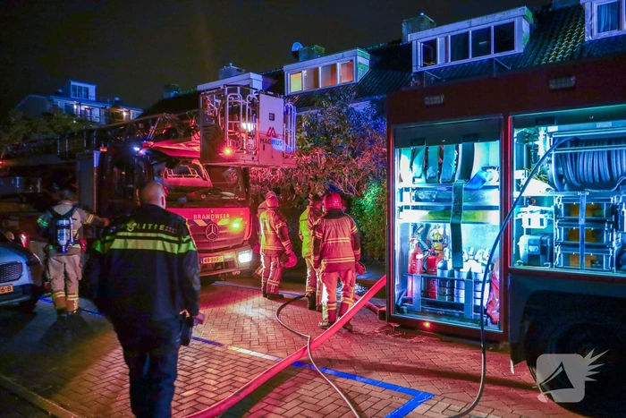 Zolderbrand leidt tot opschaling brandweer