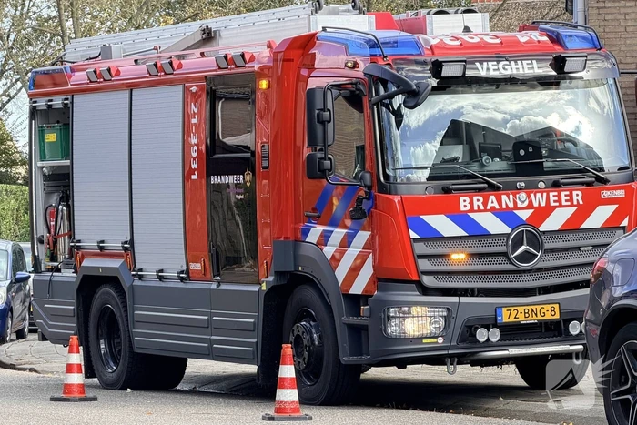 Brandweer voert controle uit na incident