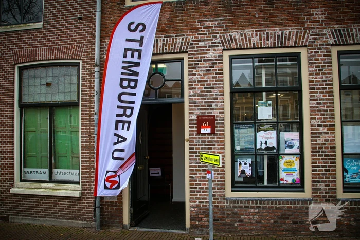 Veel mensen stemmen in de Leidse regio