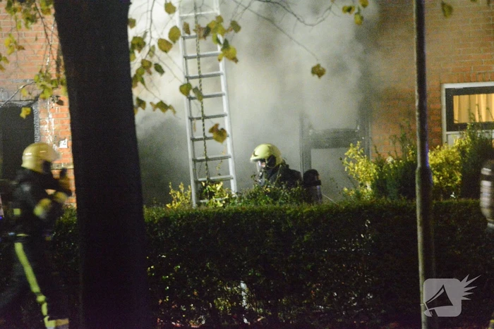 Drone ingezet bij zware woningbrand