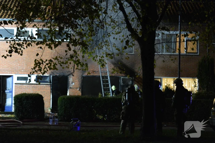 Drone ingezet bij zware woningbrand