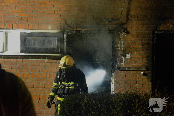 Drone ingezet bij zware woningbrand