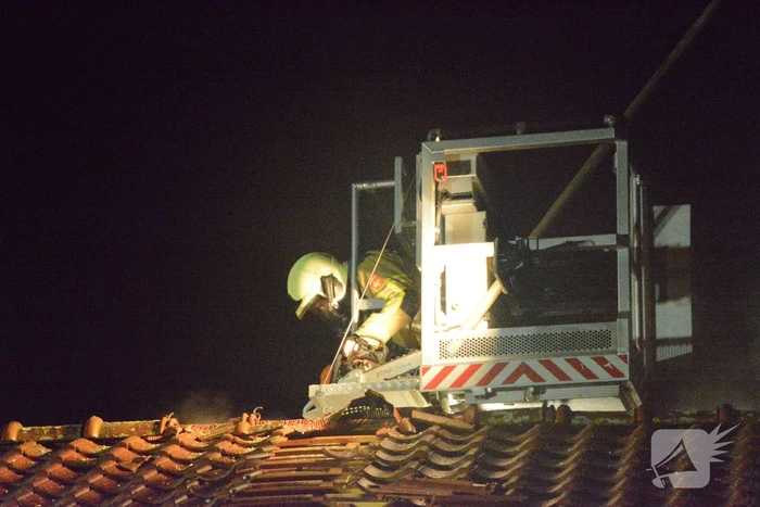Drone ingezet bij zware woningbrand