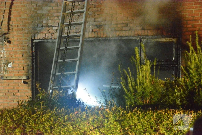 Drone ingezet bij zware woningbrand