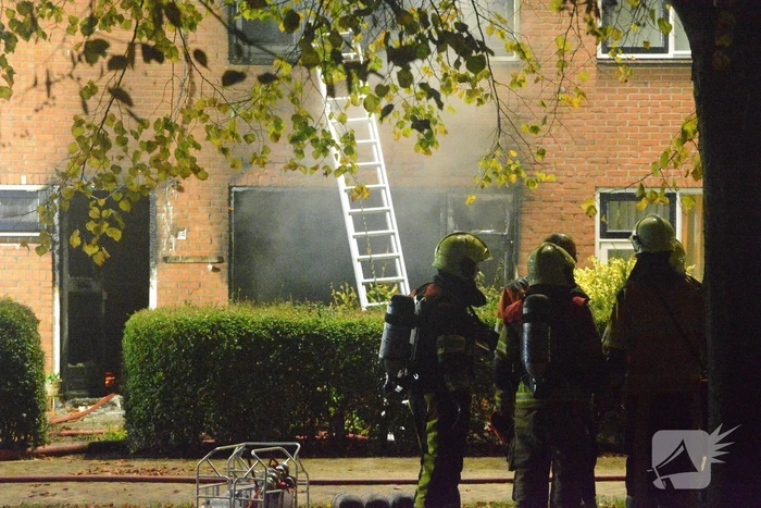 Drone ingezet bij zware woningbrand