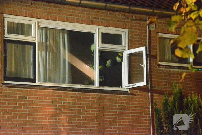 Drone ingezet bij zware woningbrand