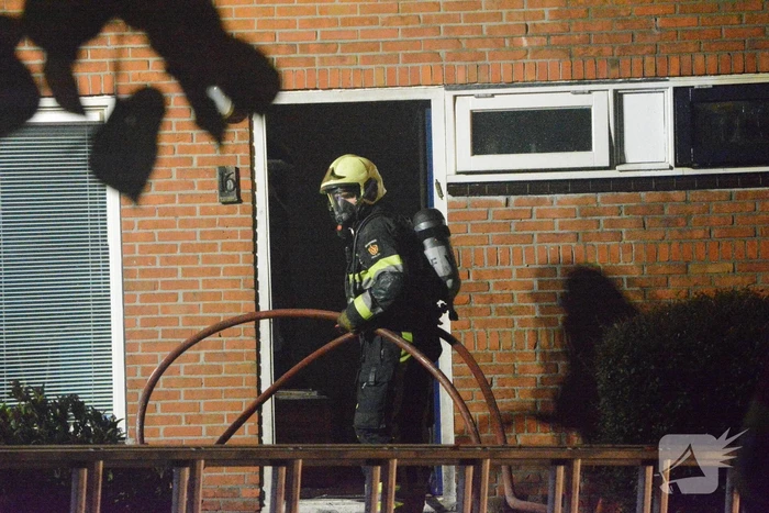 Drone ingezet bij zware woningbrand