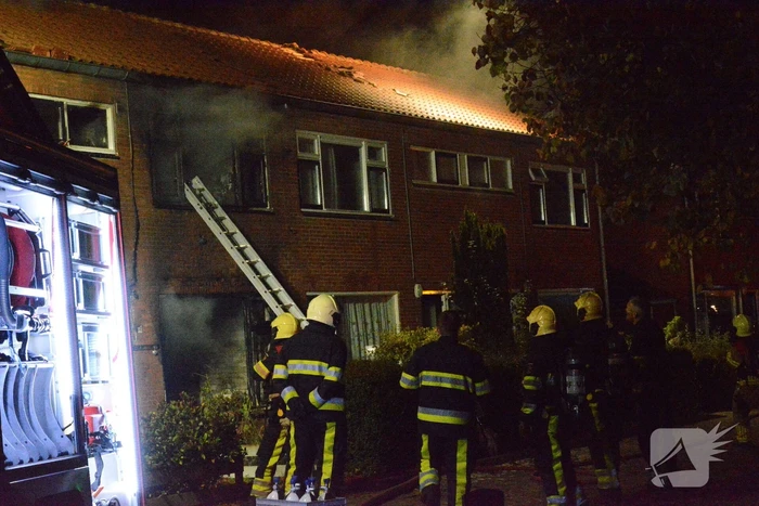 Drone ingezet bij zware woningbrand