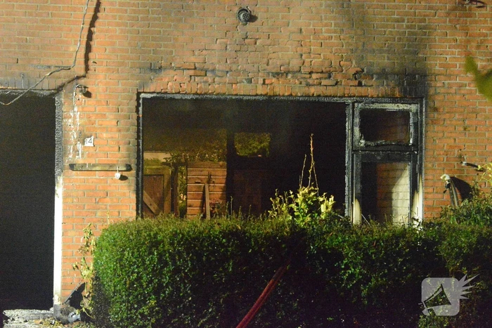 Drone ingezet bij zware woningbrand
