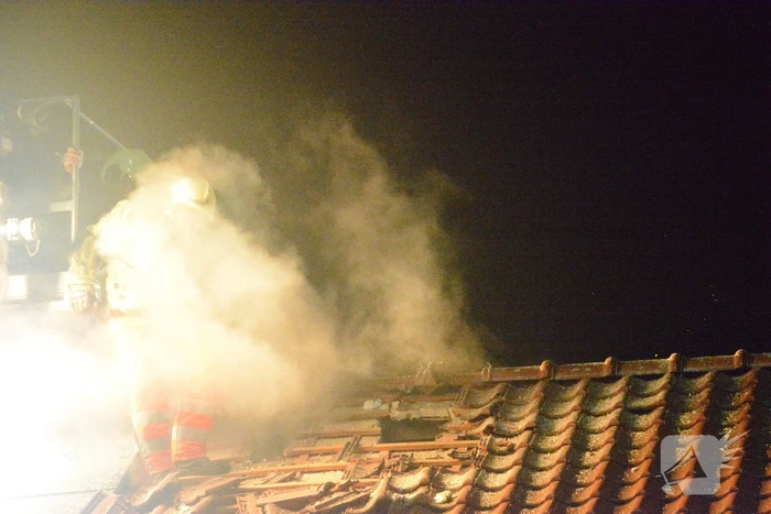 Drone ingezet bij zware woningbrand