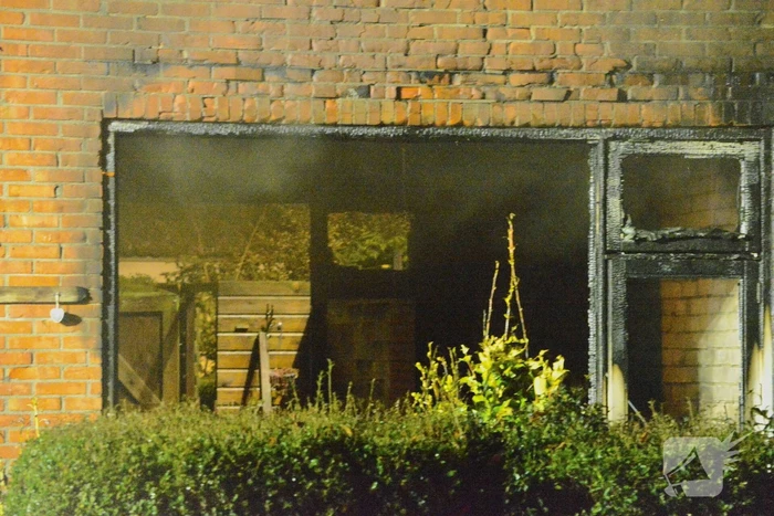 Drone ingezet bij zware woningbrand