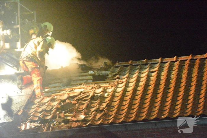 Drone ingezet bij zware woningbrand