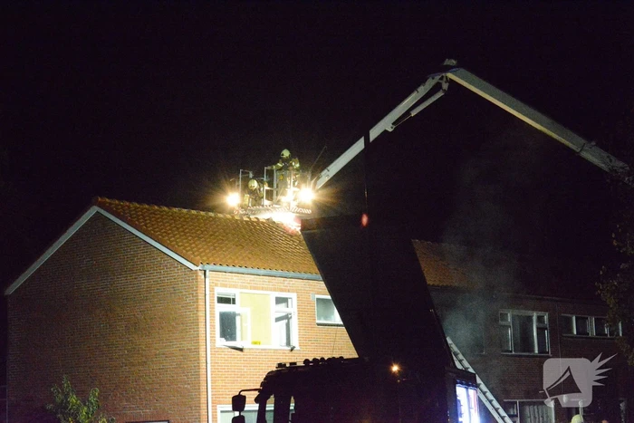 Drone ingezet bij zware woningbrand