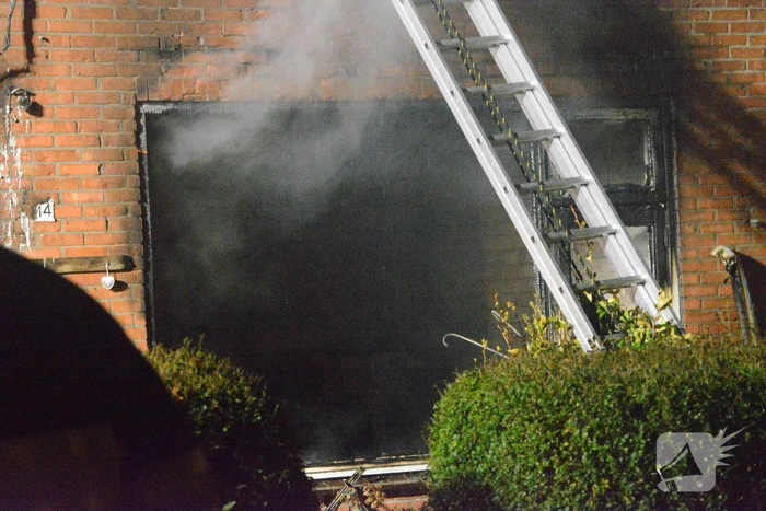Drone ingezet bij zware woningbrand