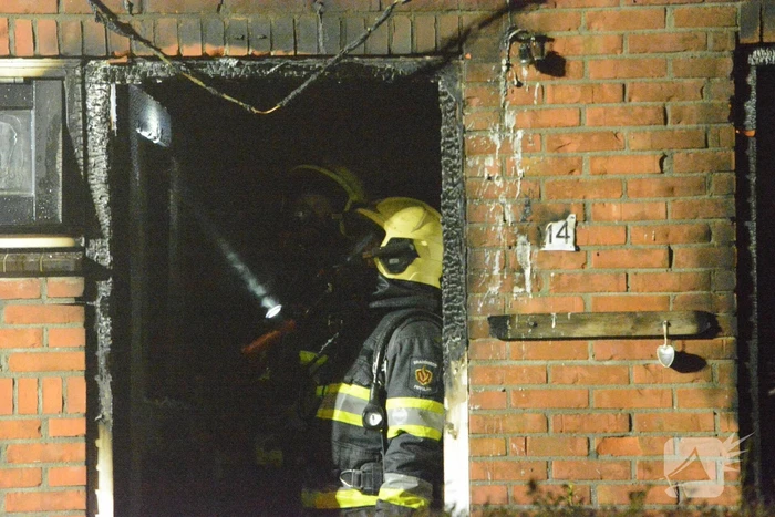 Drone ingezet bij zware woningbrand