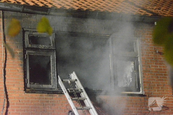 Drone ingezet bij zware woningbrand